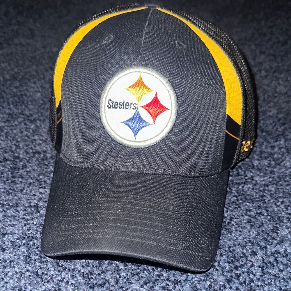 Reebok Black and Yellow Steelers Cap